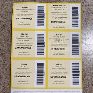 COUPON CODES SEPHORA